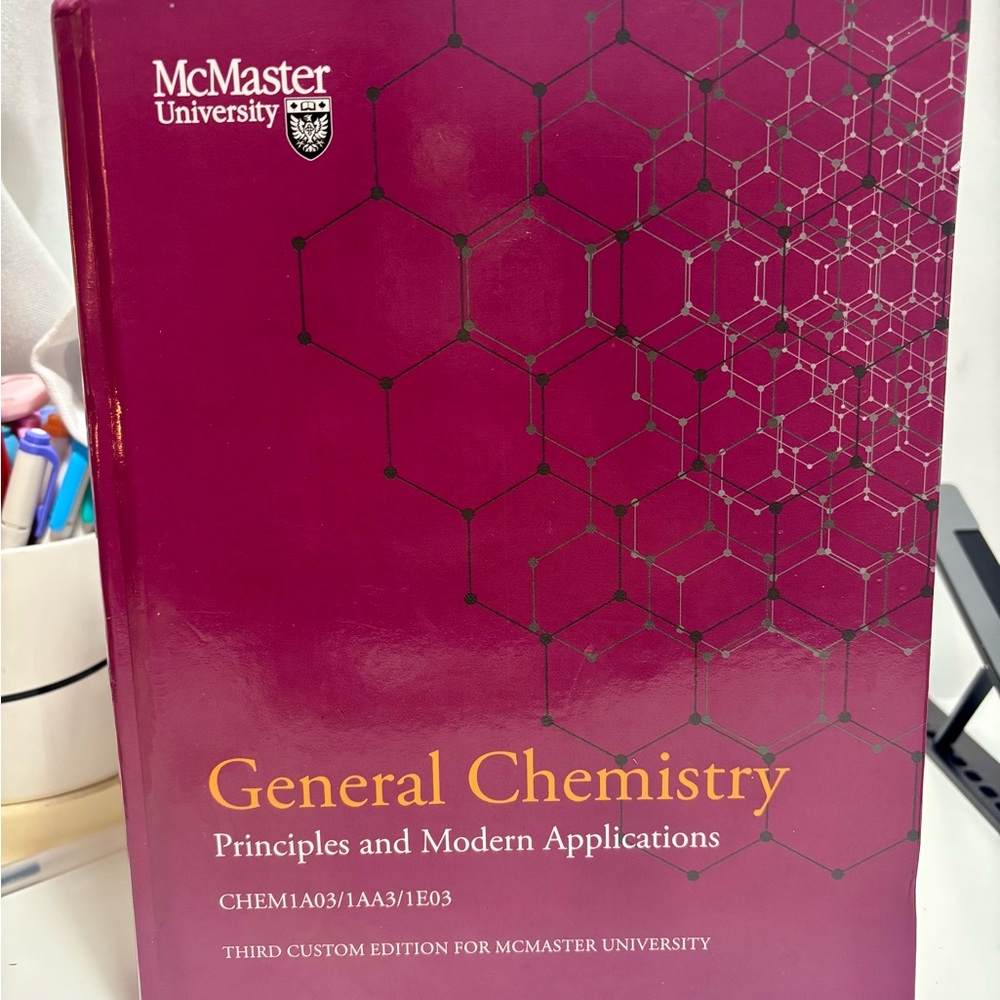 McMaster University Chemistry Textbook 1A03/1AA3